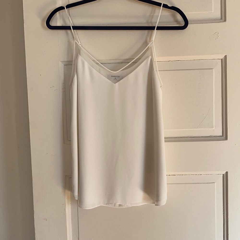 Aritzia Babaton White Tank Top, Size XS